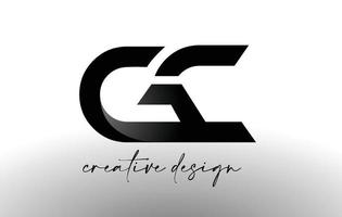 diseño de logotipo de letra gc con elegante aspecto minimalista.vector de icono gc con diseño creativo aspecto moderno. vector
