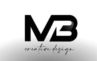 diseño de logotipo de letra mb con elegante aspecto minimalista. vector de icono mb con diseño creativo aspecto moderno.