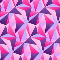 Purple Pink Polygon Geometric Vector Seamless Pattern Design