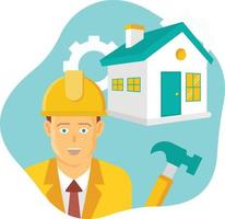 Home repairing Isolated Vector icon which can easily modify or edit