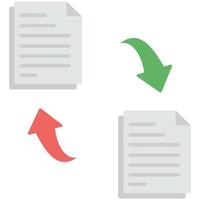 icono de vector de uso compartido de archivos que puede modificar o editar fácilmente