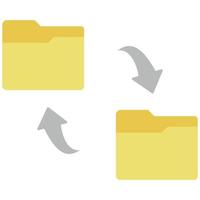 Folder Sharing Vector icon that can easily modify or edit