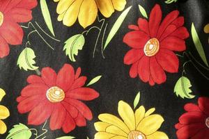 Floral Design on Fabric photo