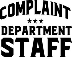 Complaint department staff vector
