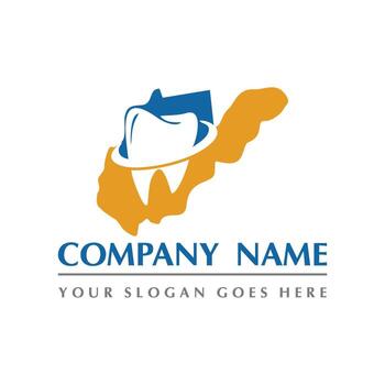 vector dental, logotipo abstracto dental de virginia occidental