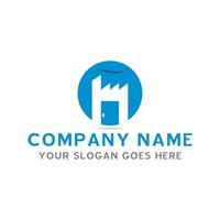 factory industry logo , industrial logo vector