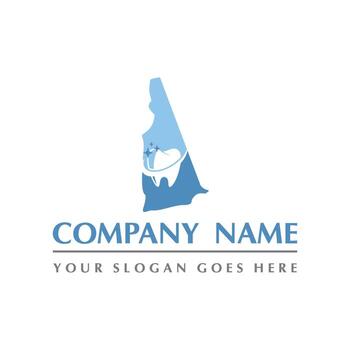 vector dental, nuevo logotipo abstracto dental de hampshire