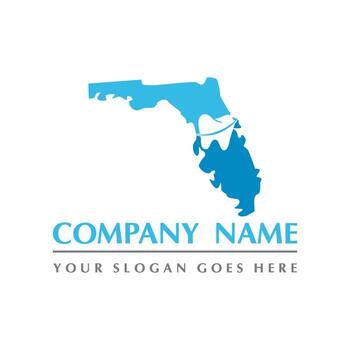 vector dental, logotipo abstracto dental de florida