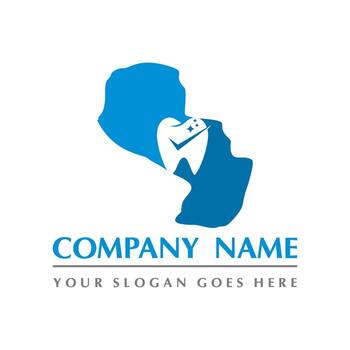 vector dental, logotipo abstracto dental de paraguay