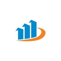 logotipo de gráfico ascendente, logotipo de finanzas vector