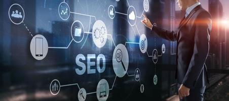 SEO. Search Engine Optimization. Information Internet Concept photo