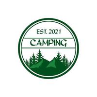 logotipo de camping, vector de logotipo de aventura