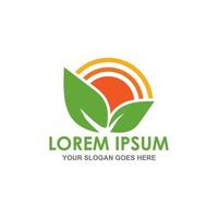abstract organic logo vector image