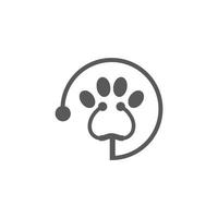 healthy pet logo , animal care logo vector