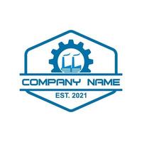 engineering industry logo , industrial logo vector