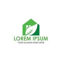 green house vector , nature home logo