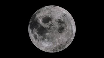 rotation de la lune d'une minute - boucle