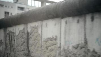 Berlin Wall panorama from a Touristic Bus Window video