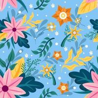 Fresh Flower Spring Pattern vector