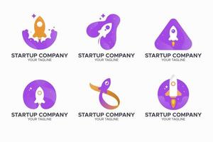 Rocket Startup Company Logo vector