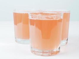Orange juice glass photo