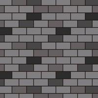 Gray brick wall texture background vector