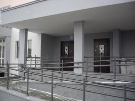 Ramp attached to residential building photo