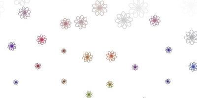Light Pink, Yellow vector natural layout with flowers.