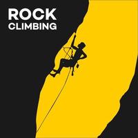 Vector rock climber illustration