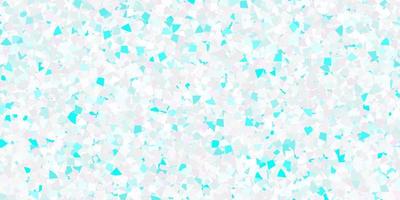Light blue, green vector background with triangles.