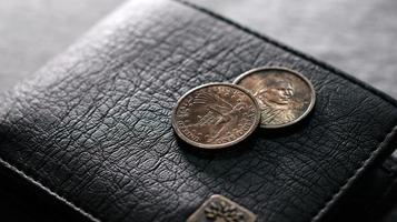 Old U.S. Dollar Coins Close up photo