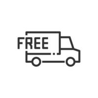 shop online  icon delivery free  pixel perfect vector illustration