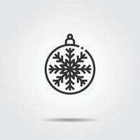 Bauble Icon Or Logo Vector Illustration .