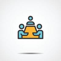 meeting icon business vector illustration