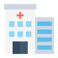 Trendy Hospital Concepts vector