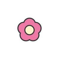 Sakura flowers icon, cherry blossom vector illustration