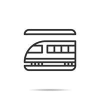 Skytrain   icon line vector illustration
