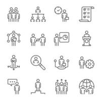 management icons . vector illustration