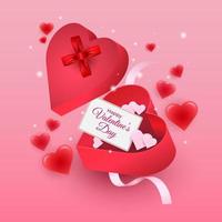 Valentine's Day gifts and greetings. love gift vector