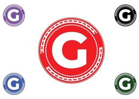 Plantilla de diseño de logotipo e icono de letra G vector