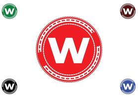 W letter logo and icon design template vector