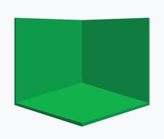 Creative vector illustration of green screen background