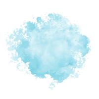 Abstract pattern with blue watercolor cloud on white background vector