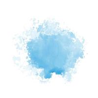 Abstract pattern with blue watercolor cloud on white background vector