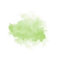 Abstract green watercolor water splash on a white background vector