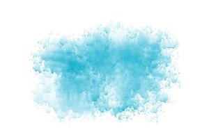 Abstract blue watercolor splatter on a white background vector