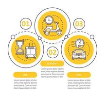 plantilla infográfica vectorial de planes tarifarios. lite, estándar, suscripción pro, membresía. visualización de datos con tres pasos y opciones. gráfico de línea de tiempo del proceso. diseño de flujo de trabajo con iconos vector