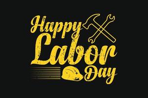 happy labor day t-shirt design vector