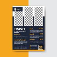 Travel Flyer, Simple Creative Travel Flyer Template vector