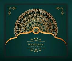 Modern Luxury mandala background with gold patterned style. This design perfect for Ramadan background, Invitation card, Decorative background, print, banner, poster, cover, brochure, flyer etc. vector